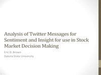 Understanding Twitter Sentiment for Investing Decisions