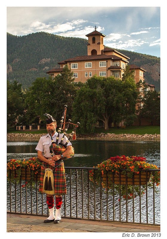 Foto Friday - Bagpiper at the Broadmoor