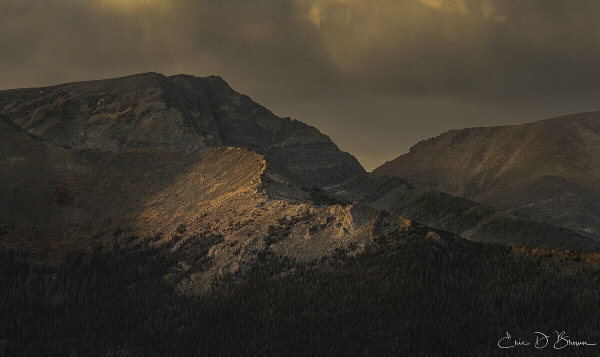 Last light on the ridge